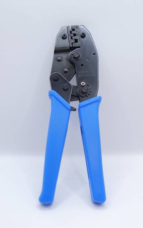 Ratchet crimper for noninsulated connectors